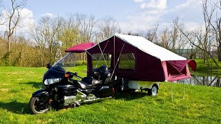 10 Motorcycle Camper Trailer Designed for Motorcycle Touring [upl. by Enerod13]