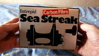 Intrepid Carbon Fibre Sea Streak  England 1979  Beachcasting Multiplier Baitcasting Reel [upl. by Heise]