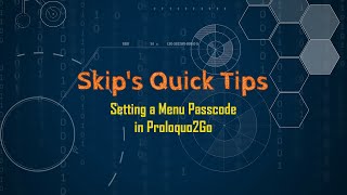 SQT 021 Setting a Menu Passcode in Proloquo2Go [upl. by Imefulo]