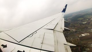 Blue Air Boeing 737800 op for LOT Take Off KrakówBalice Airport  John Paul II KRKEPKK [upl. by Cita]