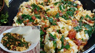 🔥😋 Spinach Eggs Recipecomfortfoodinstafoodfoodblogger [upl. by Fortunio]