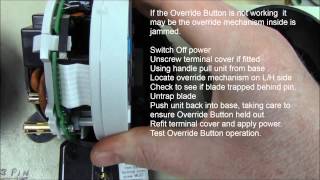 Sangamo RPTS E850 Range  Override button not working [upl. by Phil]