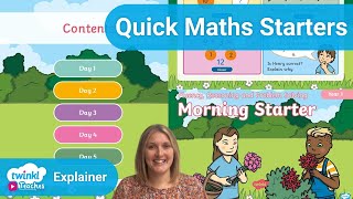 Quick amp Easy Maths Morning Starter Ideas for KS1 [upl. by Yemac]