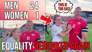 US Women’s Soccer Team Gets DESTROYED By Retired Men To Prove Equality  SheQuality [upl. by Arras]