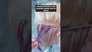 How I Remove Custom Tape in Tinsel Hair Extensions hairtinsel tapeinhairextensions [upl. by Ynohtnanhoj128]