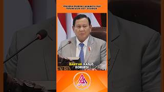 PRESIDEN PRABOWO MENUNGGU RUU PERAMPASAN ASET DISAHKAN DPR RI videoviral shortvideo fyp [upl. by Cathryn269]