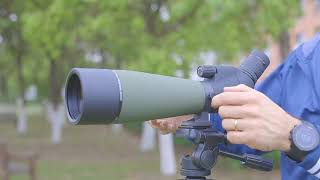 Gosky 20 60x80 Porro Prism Spotting Scope Capturing and Sharing  gosky spotting scope review [upl. by Eniarol]