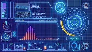 After effects templates free download  Audio spectrum Sci fi theme Music visualiser [upl. by Yanrahs]