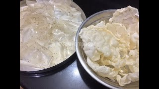 avi happala  ಆವಿ ಹಪ್ಪಳ  steamed rice papads habe happala  rice papads  summer recipesakki h [upl. by Lovett]