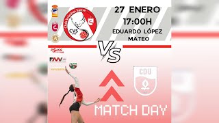 Primera División Femenina  J13  Voley Sanse Live Vuvuzela  Universidad de Granada [upl. by Daraj]