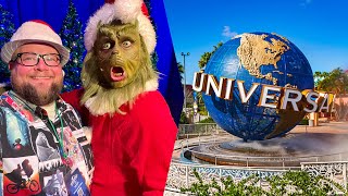 Universal Studios Orlando  Meeting The GRINCH And He Was So MEAN  Grinchmas amp Holiday Parade [upl. by Euqinahs]