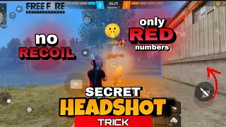 best secret quottrickquot for headshots 🤫  free fire new headshot trick android [upl. by Manup389]