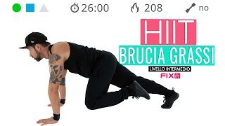 Esercizi HIIT A Casa Circuito HIIT Brucia Grassi A Tempi Variabili [upl. by Arri]