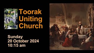 Toorak Uniting Church  Worship Service  20 October 2024 [upl. by Oiramal]