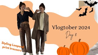 Failed attempt at styling leopard print amp anxiety chat  Vlogtober day 8 [upl. by Ylevol]