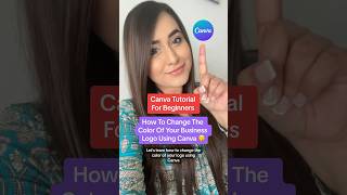 How To Change The Color Of A Logo Using Canva canvatips canvatutorial [upl. by Singhal910]