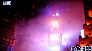 2012 NYC Times Square Ball Drop NBC Live [upl. by Dlorag]