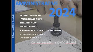 ELEZIONI AMMINISTRATIVE 2024 comuni sup 15mila abitanti  PARTE VI [upl. by Kudva]