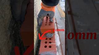 Bricklaying 40mm air cavity bricklayer satisfying mortar [upl. by Hyacinth]