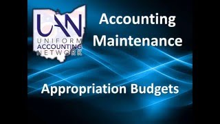 Appropriation Budgets [upl. by Boatwright]