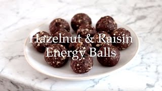 Deliciously Ella  Hazelnut and Raisin Energy Balls [upl. by Azirb]