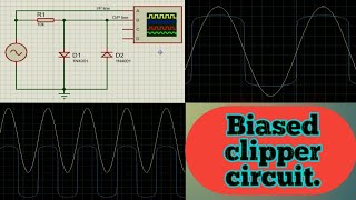 Biased Combination Clipper using proteus 8 Professional application [upl. by Iadahs]