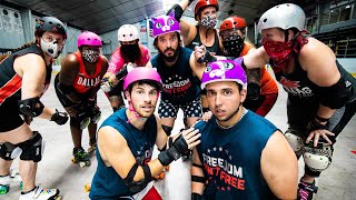 WE JOINED A PRO ROLLER DERBY TEAM amp GOT DESTROYED [upl. by Ree]