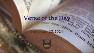 Verse of the Day  November 23 2024 [upl. by Leahcimed]