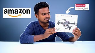 ₹ 2000 Rupees Drone எப்படி இருக்கு   Cheap Foldable Drone Unboxing and Testing [upl. by Elyac]