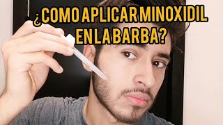 Como aplicar Minoxidil para la barba [upl. by Bruell]