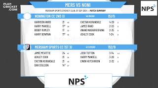 Mersham Sports CC 1st XI v Nonington CC 2nd XI [upl. by Attevad]