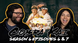 Cobra Kai Season 6 Ep 6 amp 7 First Time Watching TV Reaction [upl. by Bernt]