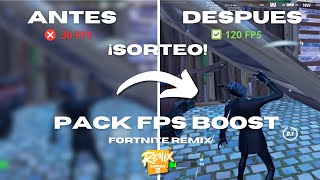 SORTEO EL MEJOR PACK DE OPTIMIZACIÓN PARA FORTNITE REMIX  Delay  120 FPS 🔥✅ [upl. by Uchida]