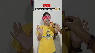 Before vs after marriage🤣🤪 LeenaCharantwins funnyshorts comedyshorts funnyshorts funnyvideos [upl. by Aluap751]