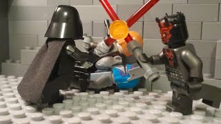 Darth Vader And Darth Maul Hallway Fight Scene LEGO Star Wars StopMotion lego starwars [upl. by Lightfoot731]