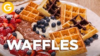 WAFFLES ESPONJOSOS Y SUAVES  RECETA EN POCOS PASOS de Osvaldo Gross  El Gourmet [upl. by Orin]