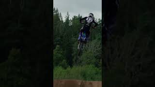 14yearsold amp absolutely ripping on a YZ125 GYTR twostroke YZ125 [upl. by Akinaj]