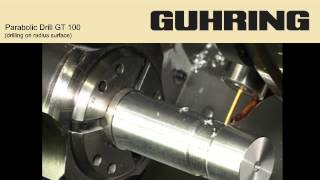 Guhring GT100 Drilling on Radius [upl. by Ltney]