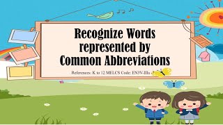 Recognize Words Represented by Common Abbreviations  Grade 3 [upl. by Venezia]