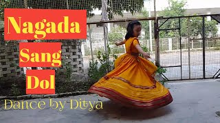 Nagada Sang Dol  Garba amp Dandiya Kids Dance Video  Navratri Special [upl. by Einatsed]