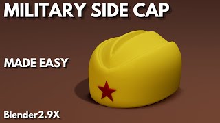 military side cap modleing in blender 29x [upl. by Anod113]