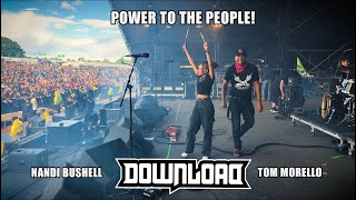 Tom Morello and Nandi Bushell  Download Festival  POWER TO THE PEOPLE [upl. by Struve]