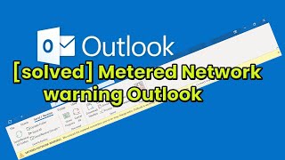 How to solved metered network warning outlook windows 11 [upl. by Lonna]