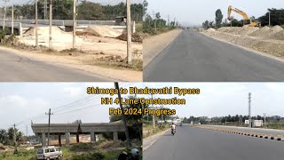 Shimoga to Bhadravathi NH 4 Lane Construction [upl. by Pagas]