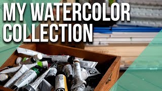 ALL OF THE WATERCOLORS I OWN  Watercolor Palette Tour  2018 [upl. by Fernald]