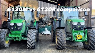 John Deere 6130M vs John Deere 6130R comparison [upl. by Eecats639]