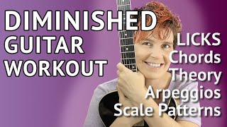 Diminished Scale Guitar Lesson amp Licks  The Complete Diminished Workout [upl. by Siana]