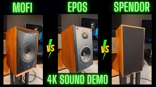 Ultimate Showdown Mofi Epos And Spendor Bookshelf Speakers Sound Test [upl. by Ttehr]