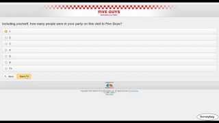 wwwFiveGuyscomSurvey Five Guys survey video by Surveybag [upl. by Eisyak]