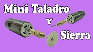 Cómo Hacer Un Mini Sierra y Taladro Potente Muy fácil de hacer [upl. by Joyann]